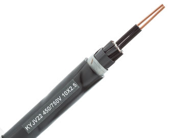 Tipo interno flexível PVC do uso KYJV22 do cabo de controle da isolação de XLPE revestido