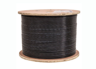 23 do cabo exterior desencapado contínuo dos trabalhos em rede cabo/Cat6 do Lan do cobre Calibre de diâmetro de fios resistentes UV
