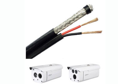 cabo coaxial do cobre satélite da categoria com 1 unidade co-axial mais 1 par de cabo distribuidor de corrente
